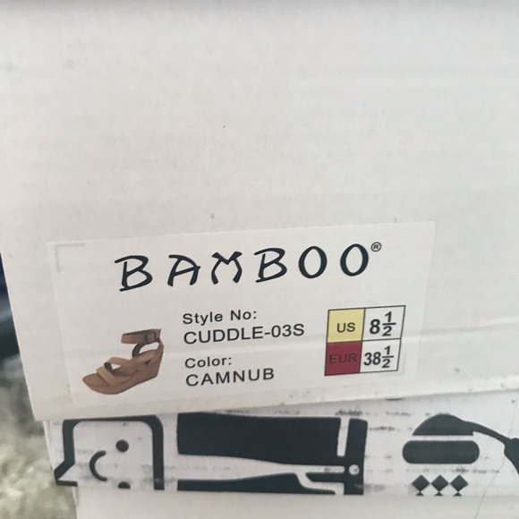 FINAL PRICE Bamboo Cuddle Sandal Wedges New In Box - Picture 5 of 5